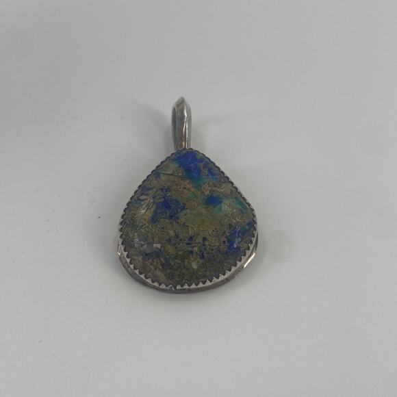 JB Sterling Azurite tear drop pendant - Picture 1 of 5